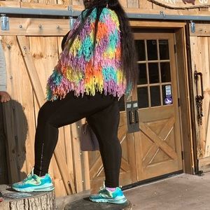 Pastel Hand made crochet jacket [Plus Size]